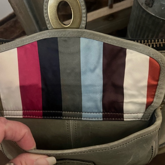 Coach Vintage Legacy 65th Anniversary Vachetta Sage Green Leather Shoulder Bag - Picture 4 of 14